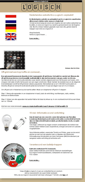 Nieuwsbriefvoorbeeld
